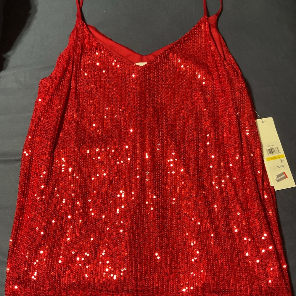 Calvin Klein Red Sequin Camisole